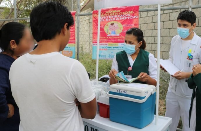 Chiapas aplica un millón de dosis contra el sarampión en 2026