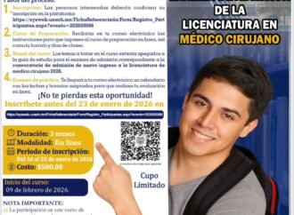 UNACH abre inscripciones para curso de admisión a Medicina 2026: Requisitos y costos