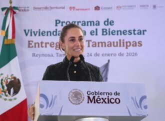 Claudia Sheinbaum entrega viviendas del Infonavit en Reynosa, Tamaulipas