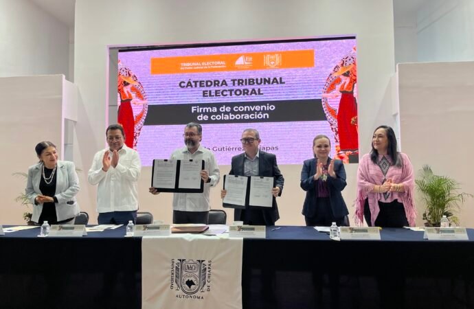 UNACH y TEPJF firman convenio para profesionalizar la cultura democrática en Chiapas