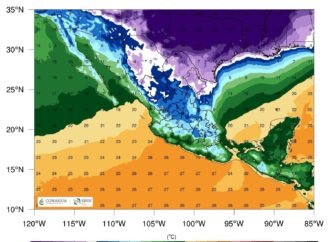 Frente frío 30 provocará lluvias intensas y bajas temperaturas en Chiapas