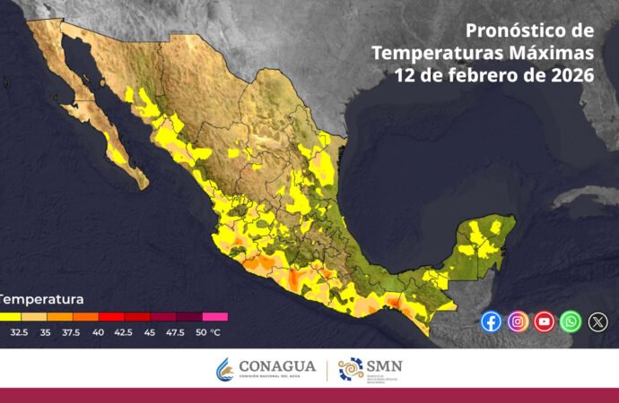 Clima en Chiapas: Calor de 45°C y vientos de 70 km/h este viernes