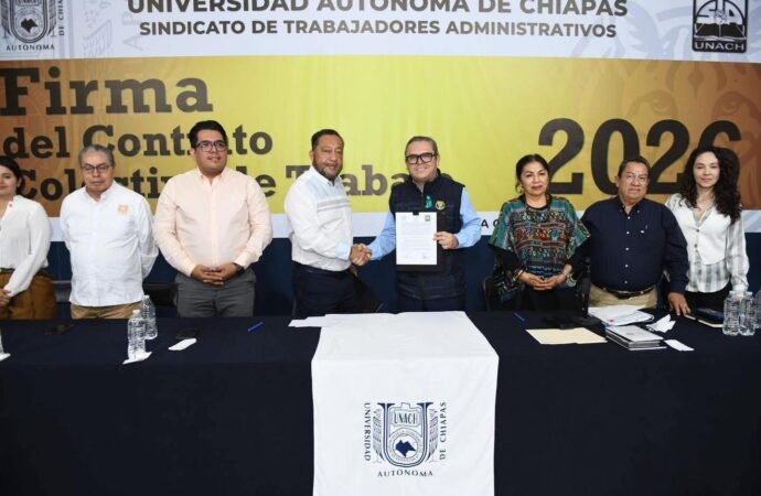 UNACH Y STAUNACH firman contrato colectivo 2026 con aumento salarial.